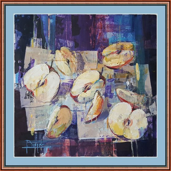 Slices of apples - still life