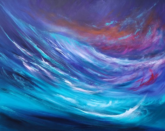 Wild Seas - Large Emotional Seascape, Art