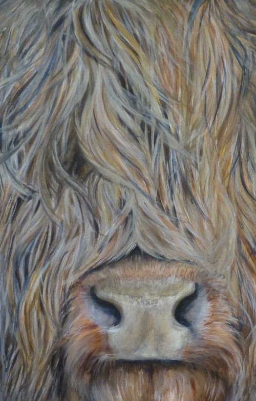 Highland lad by Amanda Lakin Art
