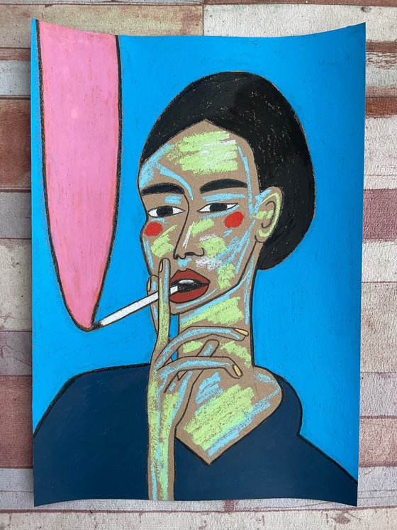 Smoking girl