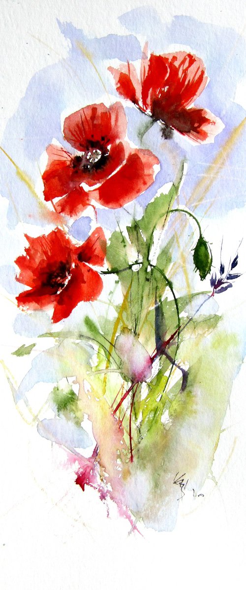 Playful poppies V by Kovács Anna Brigitta