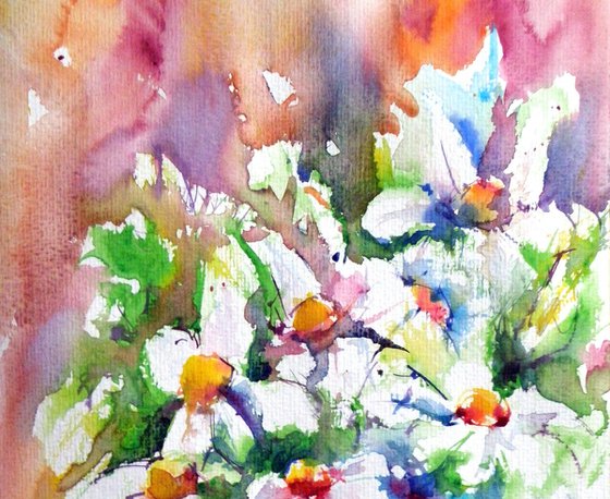White flowers V