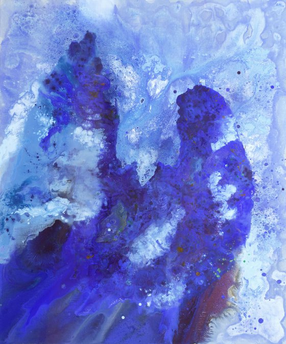 Mountains blue abstraction