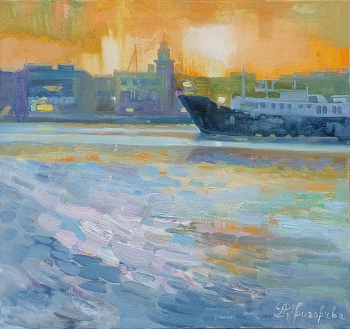 Evening at the Port by Anastasiia Grygorieva