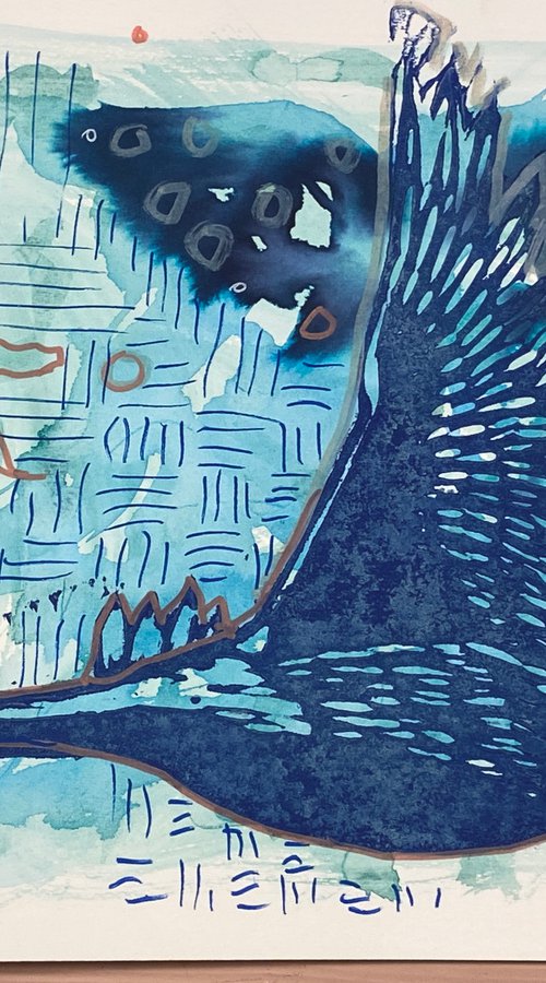 Blue swan by Sidse Friis