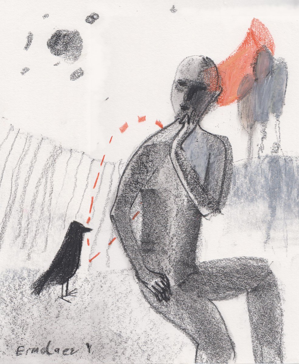 Man and Bird by Yuri Ermolaev