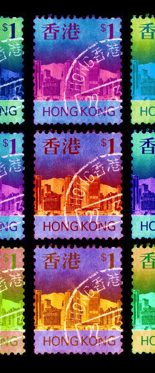Heidler & Heeps Hong Kong Stamp Collection 'Eat, Sleep, HK$1, Repeat' by Richard Heeps