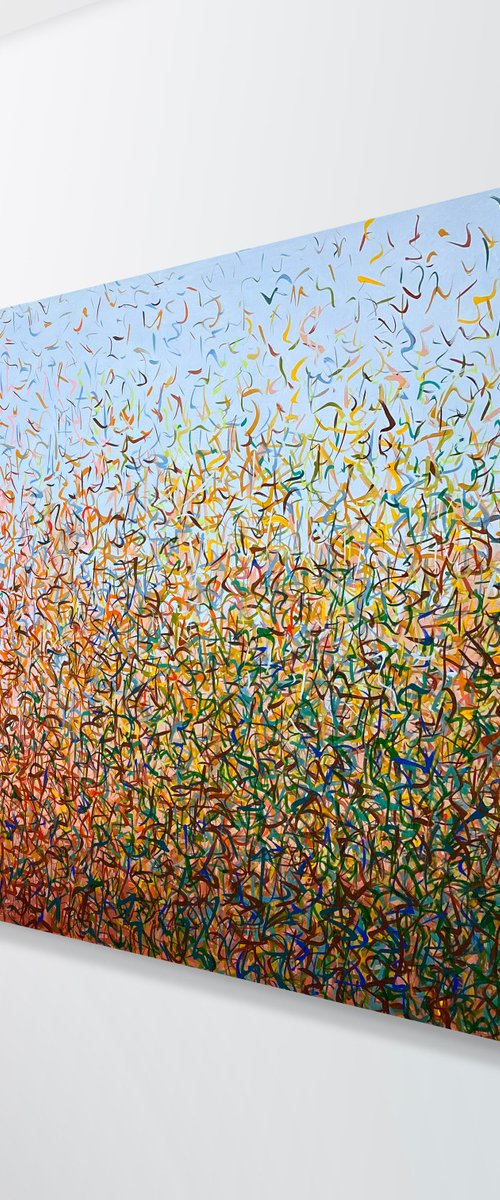 Oodnadatta - 163 x 81cm- acrylic painting on canvas by George Hall