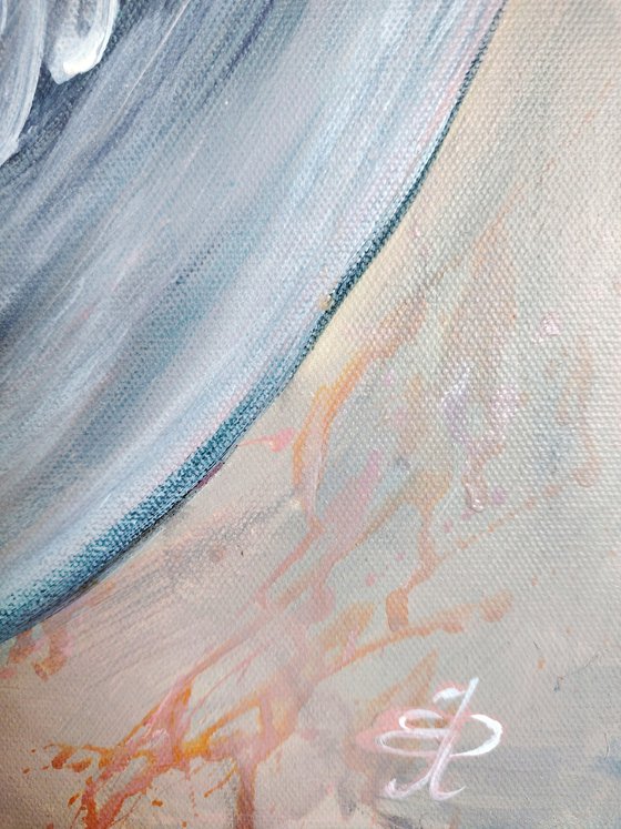 Embrace of peonies. Original.
