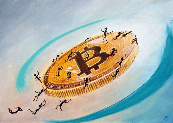 Triumph and the tragedy Bitcoin, 70*50