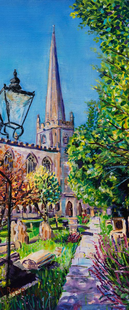 CHURCHYARD OF ST MARYS, TETBURY by Diana Aungier-Rose