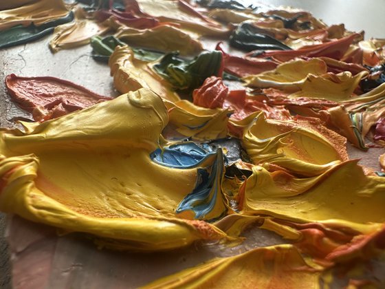 Sunflowers Deep impasto