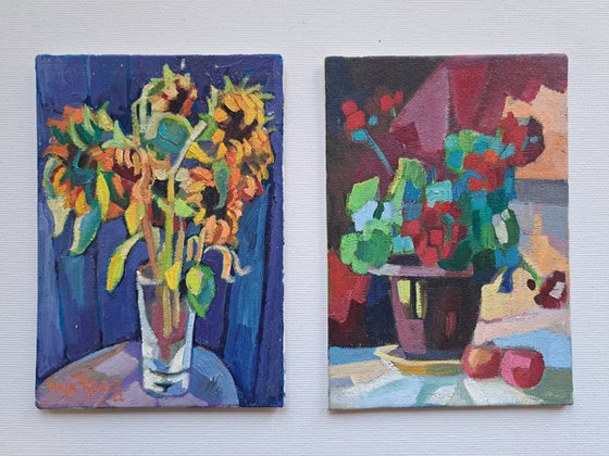 Set of two paintings, 11