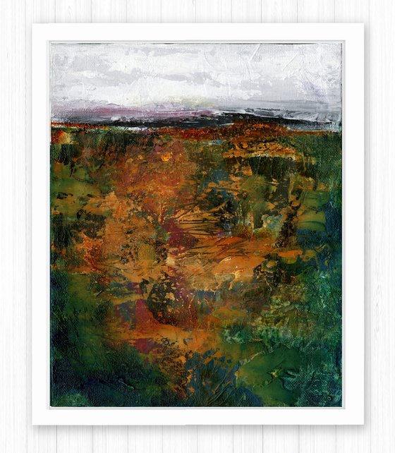Mystical Land 194 - Textural Landscape Painting by Kathy Morton Stanion