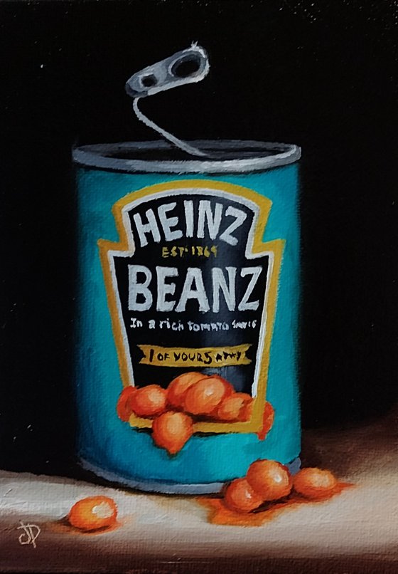 Heinz baked beans framed still life