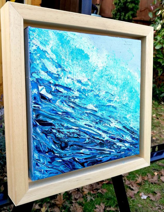 Surf 1, Seascape, small, framed, gorgeous