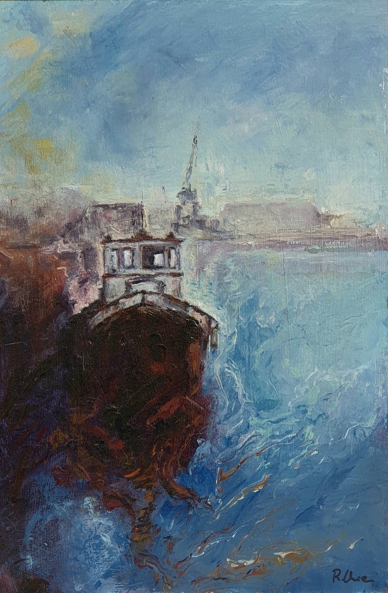 Patrimonio Acuoso - Ocre By Fuensanta Ruiz Urien, 8 X 12, Artwork For Sale On Artfinder