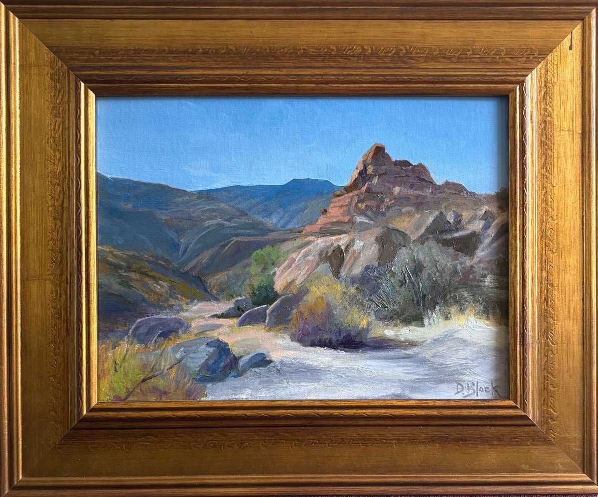 Impressionistic Landscape Oil Painting By David Block, 18 X 15, On The Rocks, Original Artwork