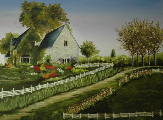 Home in the Country Large Painting