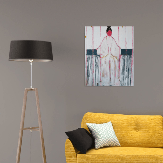 White Abstract figure