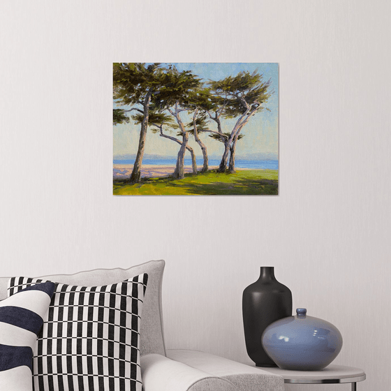 Coastal Cypress Swing Landscape