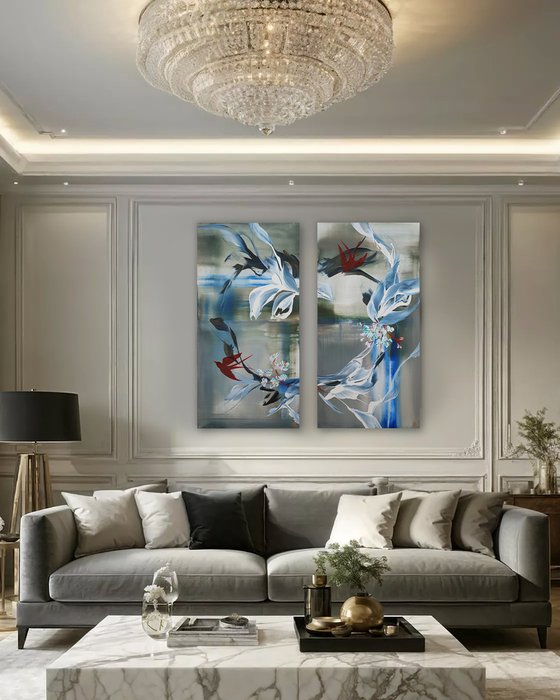 Where Swallows Dance Diptych