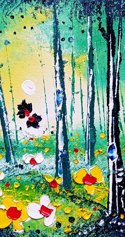 "Enchanted Forest & Flowers in Love" by Phil Broad