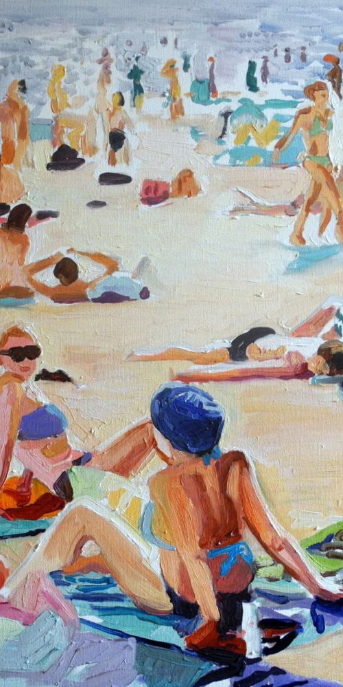 Beach Scene - Miami by Stephen Abela