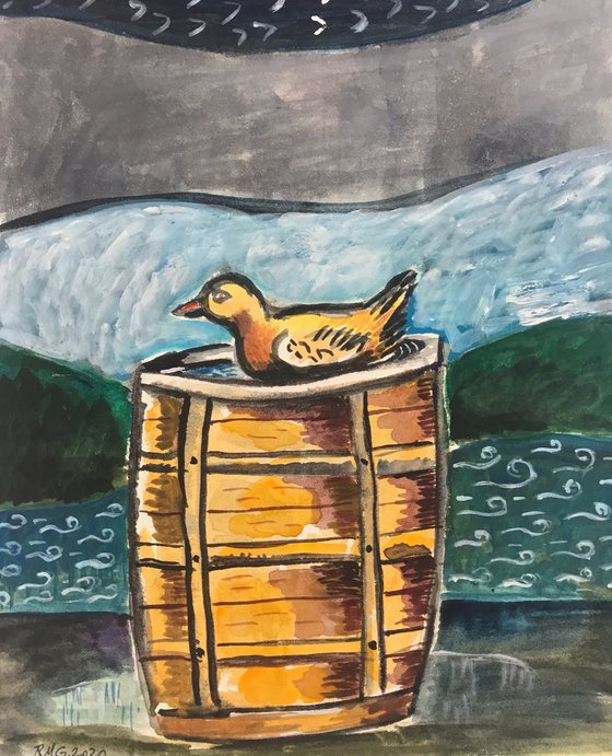 Duck on A Barrel