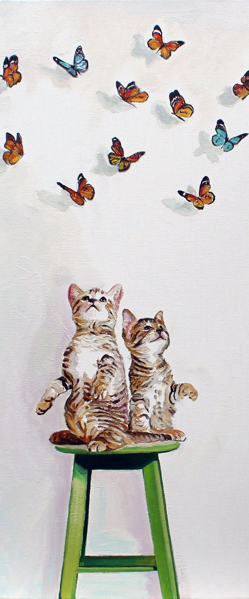 Butterfly kitty #3 by Timothy Adam Matthews