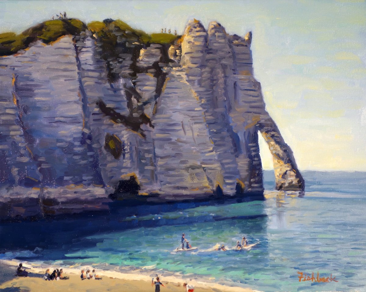 Cliffs of Etretat France by Daniel Fishback