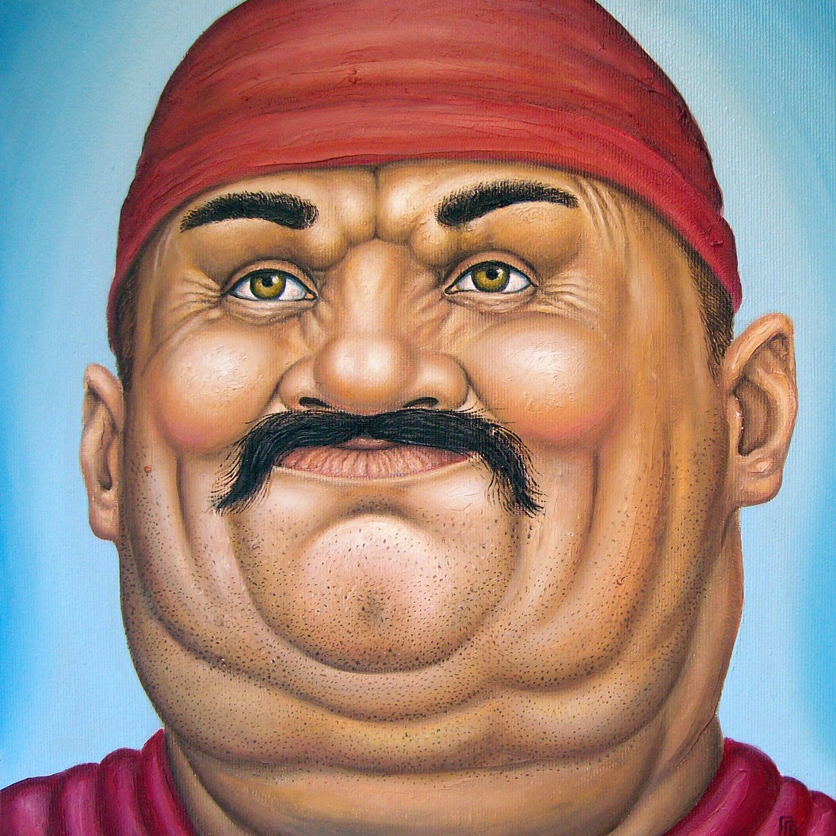 Photorealistic Portrait Oil Painting By Grigor Velev, 14 X 14, Moods Iii, Original Artwork