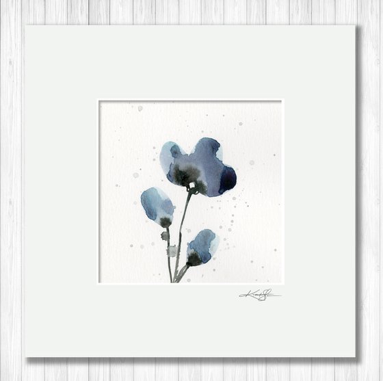 Petite Loveliness 4 - Floral Painting by Kathy Morton Stanion
