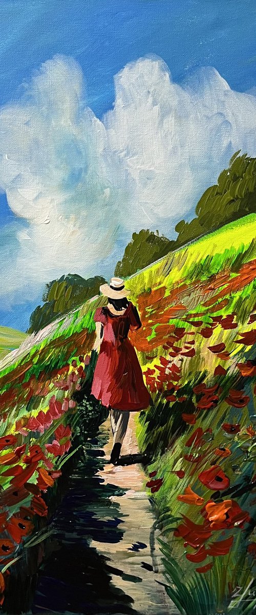 Path Through the Poppy Fields by Vahe Bagumyan