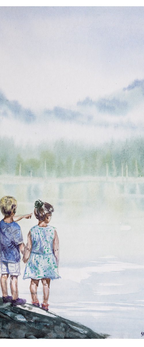 By the Riverbank by Yulia Schuster