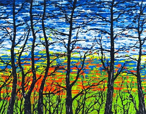 Winter Black Trees 2 by Daniel Urbaník