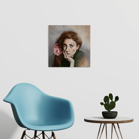 The girl with the Rose