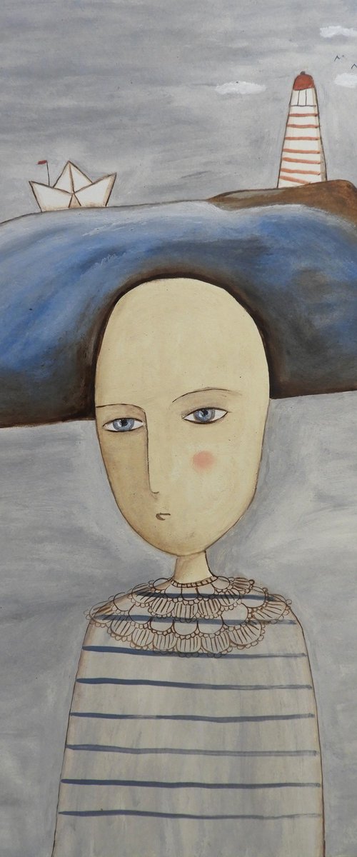 Thinking about the sea by Silvia Beneforti