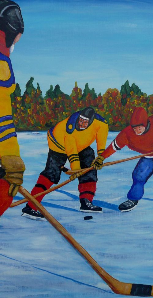 Loose Puck by Dunphy Fine Art