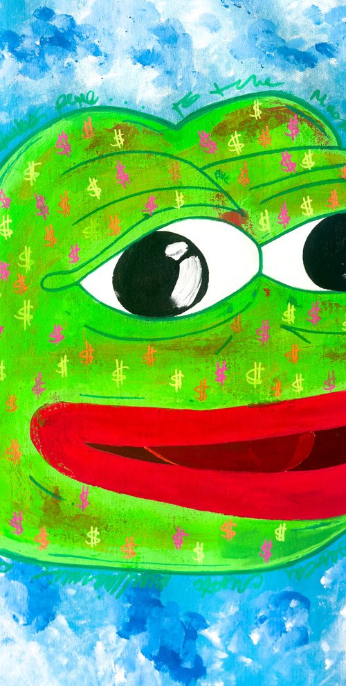all time high pepe meme coin by Carlos Pun Art