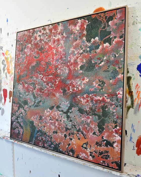 Green &amp; Coral Magnolia