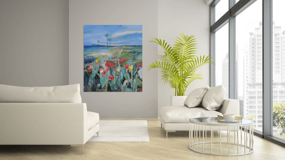 Landscape with Tulips