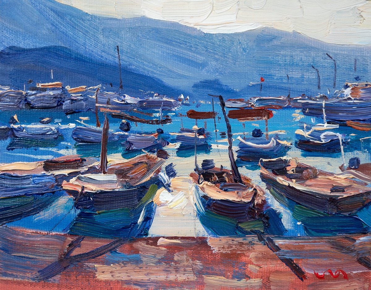 Morning. Boats - II by Vasyl Moldavchuk