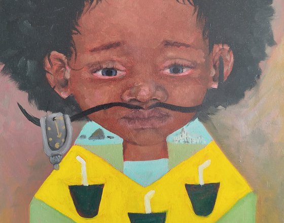 Black Dalí surrealist