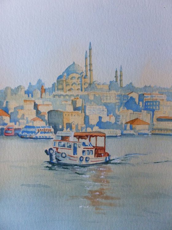 Ferry Across the Bosphorus, Istanbul