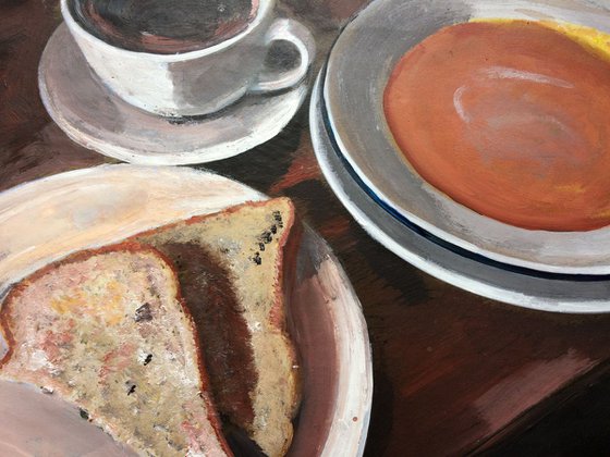 Sweet Pepper Soup and a Cup of Coffee