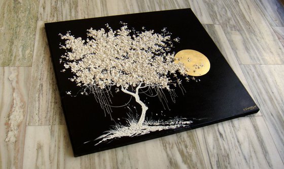 Blooming White Tree
