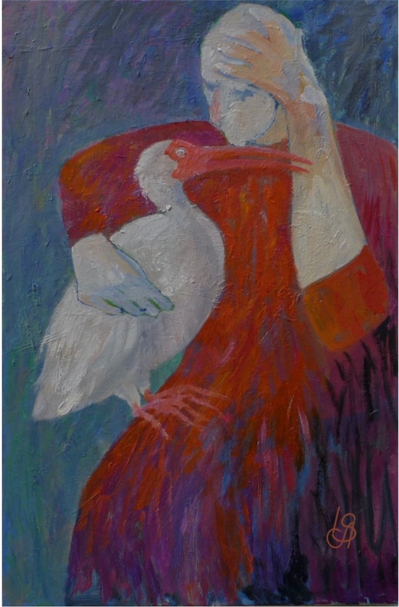 Conversation With The Sage By Irina Smirnova-Seymour, 20 X 30, Artwork For Sale On Artfinder