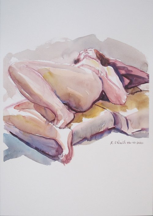 Reclining female nude by Rory O’Neill