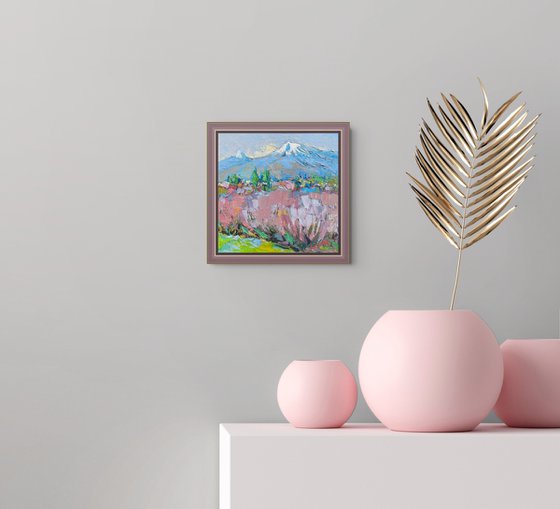 Pink Orchards, Snowy Summit